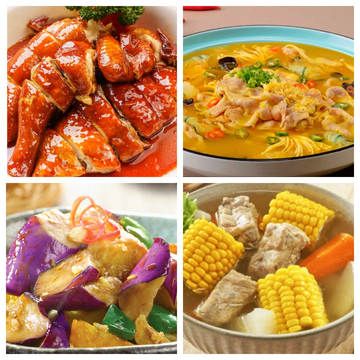 06月11日 周四麻辣鲜香:🌶️豉油鸡、酸汤肥牛、地三鲜、胡萝卜玉米排骨汤