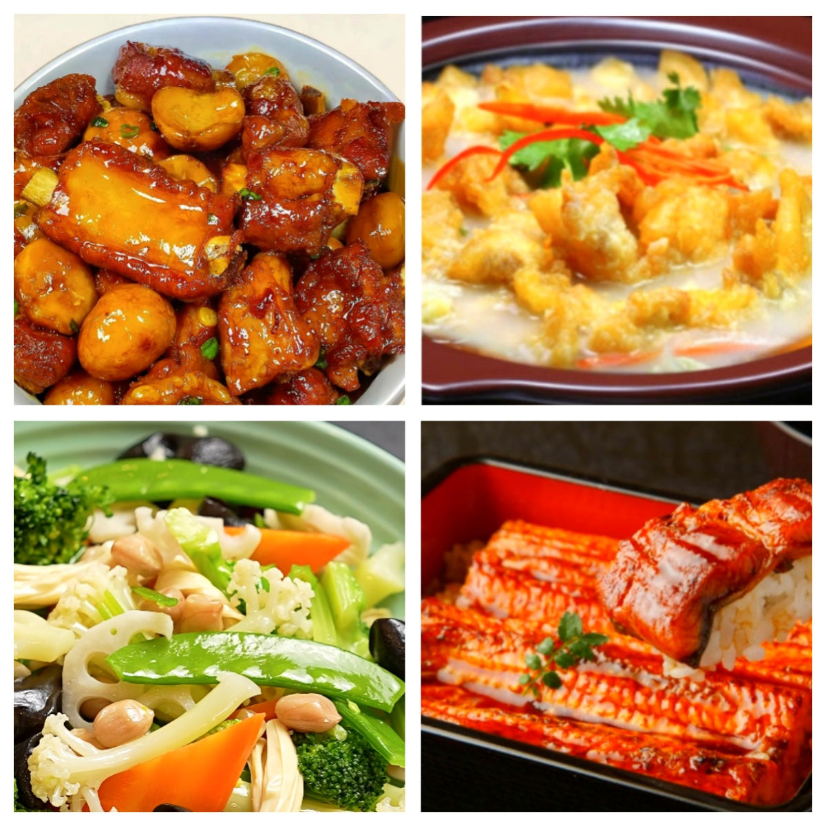 06月27日 周六家乡菜:板栗排骨、小酥肉、素什锦、鳗鱼饭