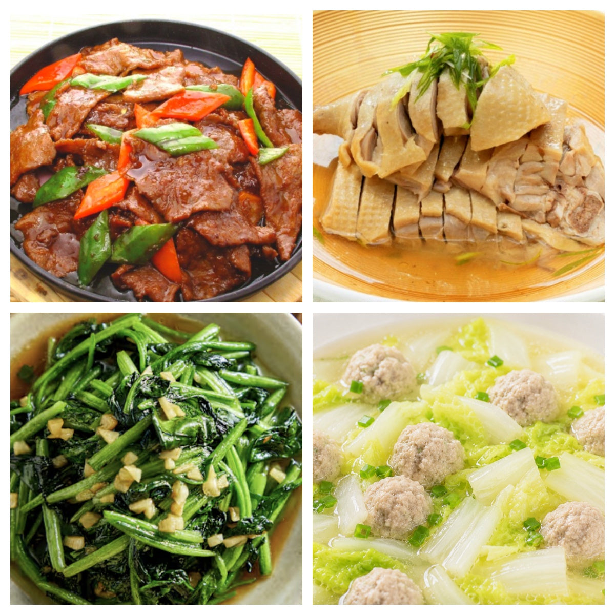 06月10日 周三经典回归：洋葱铁板牛肉、盐水鸭、蒜蓉菠菜、白菜肉丸汤