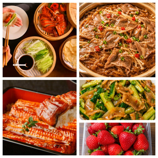 08月06日 周四经典回归：沙茶粉丝肥牛煲、北京片皮鸭、凉拌黄瓜牛筋、鳗鱼饭（赠品：草莓）