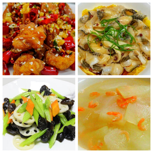 06月08日 周一麻辣鲜香：🌶️辣子鸡、葱油黑鱼片、西芹藕片、冬瓜枸杞汤